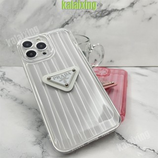 เคสโทรศัพท์มือถือแบบนิ่ม โปร่งแสง ลาย Prada 3D สําหรับ iPhone 12 Pro Max 11 Pro Xs Max XR 7 8 Plus