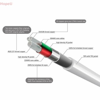 [HopeU] สายชาร์จ USB สําหรับ iPhone X 10 8 7 6 iOS 11.3