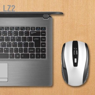 LZ2 เมาส์ออปติคัลไร้สายแบบพกพา 6D 2.4GHz พร้อมตัวรับสัญญาณ USB สำหรับคอมพิวเตอร์แล็ปท็อปพีซี