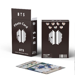 การ์ดโลโม่เลเซอร์ อัลบั้มรูปภาพ BT-S Bangtan Boys Kpop ราคาถูก 50 ชิ้น ต่อกล่อง