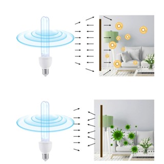 Sup โคมไฟฆ่าเชื้อโรค UV พร้อมโอโซน 15W 25W อัลตราไวโอเลต โคมไฟฆ่าเชื้อ