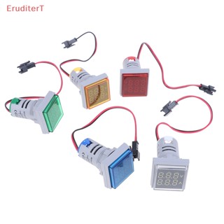 [EruditerT] เครื่องวัดแรงดันไฟฟ้าดิจิทัล LED โวลต์มิเตอร์ แอมมิเตอร์ AC 60-500V 0-100A [ใหม่]