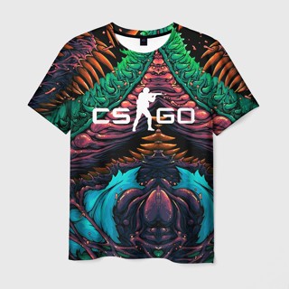 เสื้อยืด พิมพ์ลาย "CS GO hyper beast skin" 3 มิติ สําหรับผู้ชาย