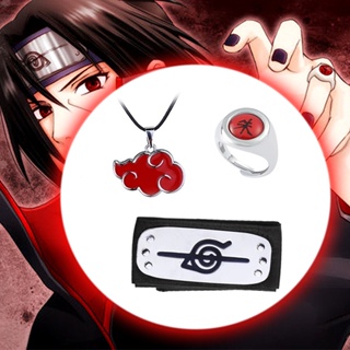 เครื่องประดับ สร้อยคอ ที่คาดผมคอสเพลย์ การ์ตูนนารูโตะ Akatsuki Itachi Obito Ninja เหมาะกับของขวัญวันฮาโลวีน