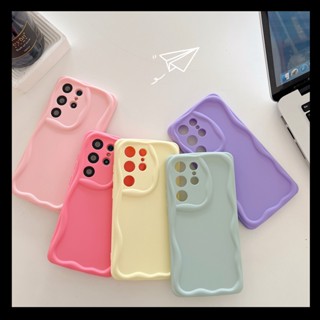 เคสโทรศัพท์มือถือ ซิลิโคนนิ่ม กันกระแทก สีพื้น สีมาการอง สําหรับ Samsung S23 22 21 Ultra 22 23 plus S21 22 23