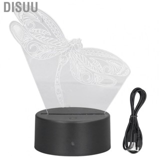 Disuu Dragonfly Pattern 3D Light 7 Color Changing  Night USB  Powe