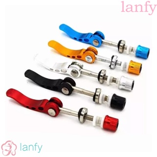 Lanfy แคลมป์หนีบหลักอานจักรยาน อะลูมิเนียมอัลลอย ปลดเร็ว ทนต่อการเสียดสี 5 สี อุปกรณ์เสริม สําหรับรถจักรยาน