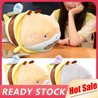 Loveruse ตุ๊กตาปลาฉลาม 23 ซม. ตุ๊กตาผึ้ง รูปร่างเสื้อผ้า เย็บปักถักร้อย หน้าฟัซซี่ นุ่ม ยืดหยุ่นสูง เด็ก ของขวัญวันเกิด สบาย ตุ๊กตาสัตว์น่ารัก ของเล่น ห้องนั่งเล่น อุปกรณ์