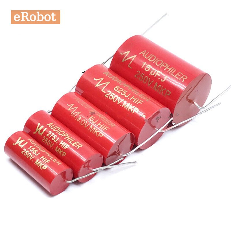 ตัวเก็บประจุเสียง Axial MKP 250V 10uf 12uf 15uf 18uf 20uf 22uf 33uf 40uf DC HIFI DIY