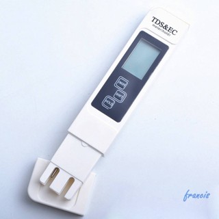 เครื่องทดสอบคุณภาพน้ําดิจิทัล TDS EC แบบพกพา 0-9990 PPM