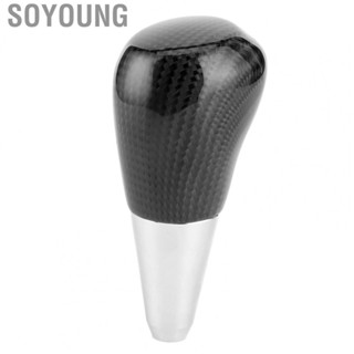 Soyoung Carbon Fiber Gear Shift Knob Fit for Toyota CAMRY/RAV4/LANDCRUISER/COROLLA/HIGHLANDER/YARIS Car style