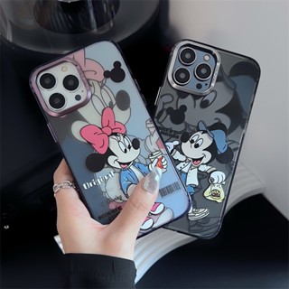 เคสโทรศัพท์มือถือ กันกระแทก ลายการ์ตูนมิกกี้ มินนี่เมาส์น่ารัก สร้างสรรค์ สําหรับ Apple Iphone 11 12 13 14 14pro 13promax 14promax 13Pro 12promax