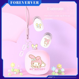 Sanrio Fruit Story Cube Sugar ของแท้ หูฟังอินเอียร์คุณภาพเสียงสูง Student Girl Cute Mini Wireless fore