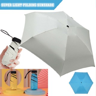 Mini Pocket Compact Fold Umbrella Sun Anti UV 5 Folding Rain Windproof Travel