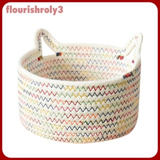 [Flourish] ตะกร้าผ้าทอ ตะกร้าเก็บผ้าขนหนู สําหรับเสื้อผ้าสกปรก ผ้าห่ม ของเล่นเด็ก