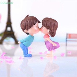 [GOGJIG5] ตุ๊กตาโนมคู่รัก ขนาดเล็ก สําหรับตกแต่งสวนขวด 2 ชิ้น UOO