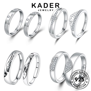 Kader Jewelry แหวนเพชรโมอิส เงิน 925 เรียบง่าย เครื่องประดับคู่รัก M062