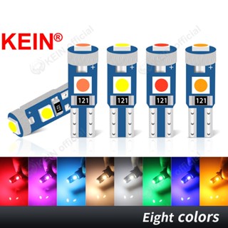 Kein หลอดไฟ T5 Led W3W W1.2W 27 74 86 206 3SMD 3030 Led เครื่องวัดแดชบอร์ดรถยนต์ หลอดไฟ แดชบอร์ดรถยนต์ หลอดไฟ Led