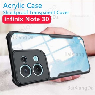 เคสโทรศัพท์มือถืออะคริลิค TPU ใส กันกระแทก สําหรับ infinix Note 30 pro 30pro 30i Note30pro Note30i 4G 5G