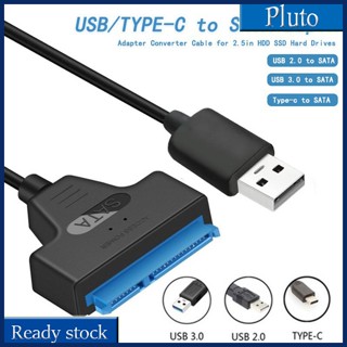 ใหม่ อะแดปเตอร์แปลงฮาร์ดไดรฟ์ภายนอก Usb 3.0 เป็น Sata Type-c เป็น Sata 2.5 นิ้ว พร้อมไฟแสดงสถานะ