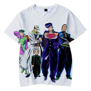 เสื้อยืด พิมพ์ลายการ์ตูนอนิเมะ Jojo สไตล์ฮาราจูกุ 2022