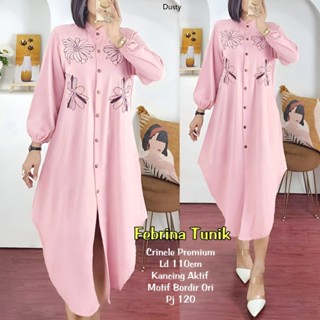 เสื้อทูนิคลําลอง ปักลาย พรีเมี่ยม สําหรับสตรีชาวมุสลิม ไซซ์ XXL