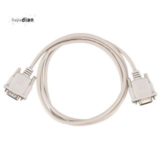 อะแดปเตอร์สายเคเบิ้ล สีเทาอ่อน 1.4 เมตร RS232 DB9 9 Pin Male to VGA Video 15 Pin Male