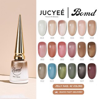 BOMD Jelly Color Gel 15ml Nail Polish Gel Nail Colorful Long Lasting Soak Off Uv Art