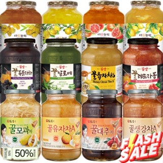 ส่งจากไทย 꽃샘 꿀차 ชาผลไม้ผสมน้ำผึ้งหลากชนิด Damtuh Korean Honey Fruit Tea 1kg.