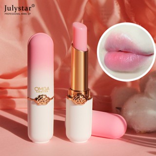 JULYSTAR Vitality Color Lipstick Peach Girl Crystal Temperature Change ลิปบาล์มเปลี่ยนลิปสติก