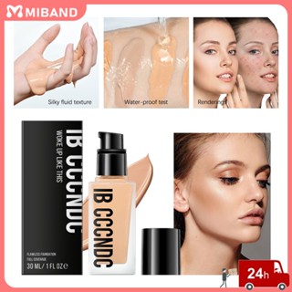 สต็อกพร้อม Ibcccndc Matte Liquid Foundation Bb Cream Liquid Moisturizing Poreless Natural Lasting Concealer 30g 6 Colors Liquid Face Makeup Femele Students Summer