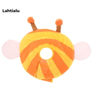 Lahtialu ปลอกคอสัตว์เลี้ยง ผ้าฝ้าย พิมพ์ลายการ์ตูน ป้องกันการกัด สําหรับลูกแมว