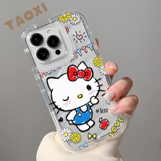 เคสป้องกันโทรศัพท์มือถือใส แบบนิ่ม ลายแมว กันลื่น กันกระแทก สําหรับ Apple Iphone 14pro 13 12max 11 xr xs 5FPE