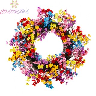 【COLORFUL】Artificial Flower Plastic Portable Simulate Spring Summer Wedding 40*40*8cm