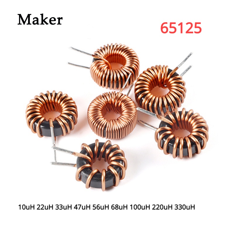 ตัวเหนี่ยวนําแกนโทรอยด์ 65125 10uH 22uH 33uH 47uH 56uH 68uH 100uH 220uH 330uH