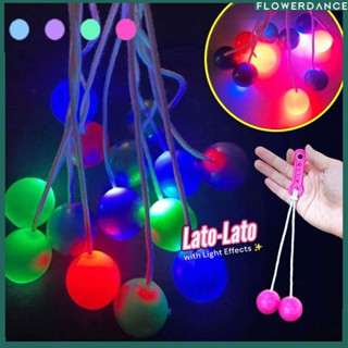 4cm Clackers Ball Lato-lato ของเล่น Clack Ball ของเล่นเด็ก Latto Toy Ball Snap Ball Shake Impact Ball สีผสมดอกไม้