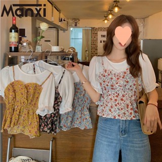 Manxi เสื้อเชิ้ตผู้หญิง เสื้อแฟชั่นผู้หญิง สะดวกสบาย  มีความรู้สึกของการออกแบบ  A95K044