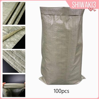 [Shiwaki3] ถุงทรายถักโพลีโพรพีลีน สําหรับชายหาด 100 ชิ้น