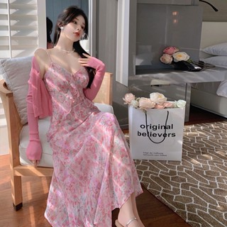ชุดเดรสสายเดี่ยวเซ็กซี่ ลายดอกโบตั๋น สีขาว แฟชั่นแฟรี่ สไตล์เกาหลี สําหรับเด็กผู้หญิง