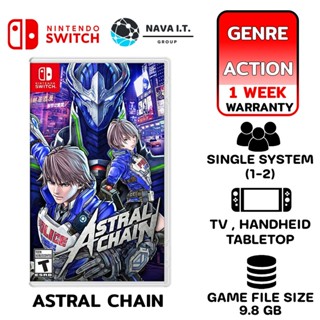 COINSคืน15%⚡FB9JMZV6⚡ NINTENDO ASTRAL CHAIN SWITC แผ่นเกมส์ JOY-CON ของแท้จากศูนย์