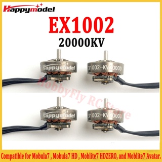 Happymodel มอเตอร์ไร้แปรงถ่าน EX1002 20000KV 1S เพลา 1.5 มม. สําหรับโดรนแข่งขัน Mobula7 Moblite7 HDZERO 1S Whoop FPV