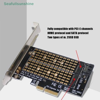 Seaf&gt; อะแดปเตอร์ Pcie เป็น M2 M.2 M.2 Ngff เป็นเดสก์ท็อป Pcie X4 X8 X16 Nvme Sata Dual Ssd Pci อย่างดี