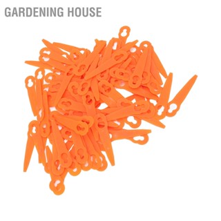 Gardening House 100 ชิ้นที่กันจอนหญ้าใบมีดพลาสติกสีส้มอุปกรณ์เสริมเครื่องตัดหญ้าเหมาะสำหรับ Stihl Polycut 2-2 3-2