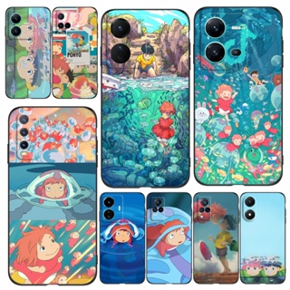 เคสโทรศัพท์มือถือ ซิลิโคนนิ่ม ลาย Ponyo on the Cliff สําหรับ vivo Y71 Y71A Y73S 5G Y76 S7e 5G Y81 Y83