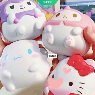 SANRIO ของเล่นบีบสกุชชี่ รูปการ์ตูน Kuromi Cinnamoroll PomPom Purin Hello Kitty ช่วยบรรเทาความเครียด เหมาะกับของขวัญวันเกิด สําหรับเพื่อน