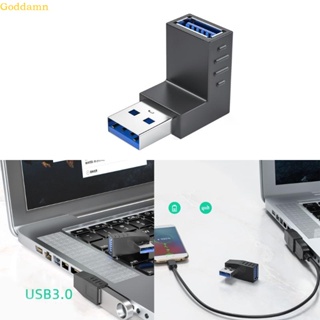 Godd อะแดปเตอร์ USB 3 0 90 องศา แนวตั้ง ซ้าย และขวา