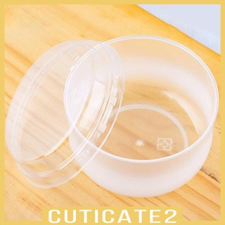 [Cuticate2] ถ้วยใส่พุดดิ้ง พร้อมฝาปิด อเนกประสงค์ DIY สําหรับเตาอบ ผลไม้ คัพเค้ก โยเกิร์ต 50 ชิ้น