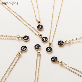 [highbuying] ใหม่ พร้อมส่ง เครื่องประดับ สร้อยคอ จี้ตัวอักษร A-Z 26 ตัวอักษร สําหรับผู้หญิง