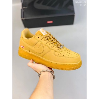 Supreme x NK Air Force 1 Low07 รองเท้ากีฬา รองเท้าบาสเก็ตบอล ลําลอง ข้อต่ํา สําหรับคู่รัก