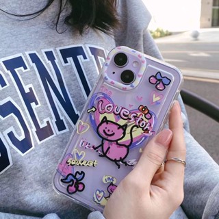 เคสโทรศัพท์มือถือใส แบบนิ่ม ลายแมว สําหรับ Apple 12 14Pro xs13 11 promax xr 14